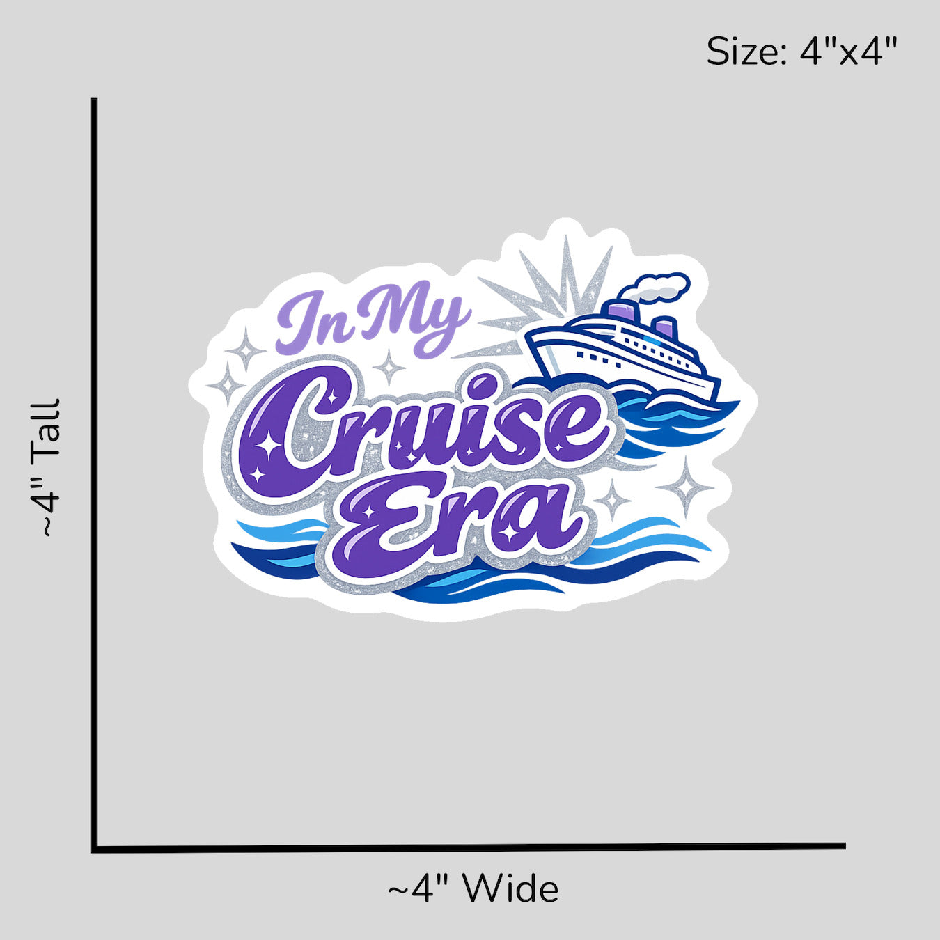 In My Cruise Era - Size Reference Mockup