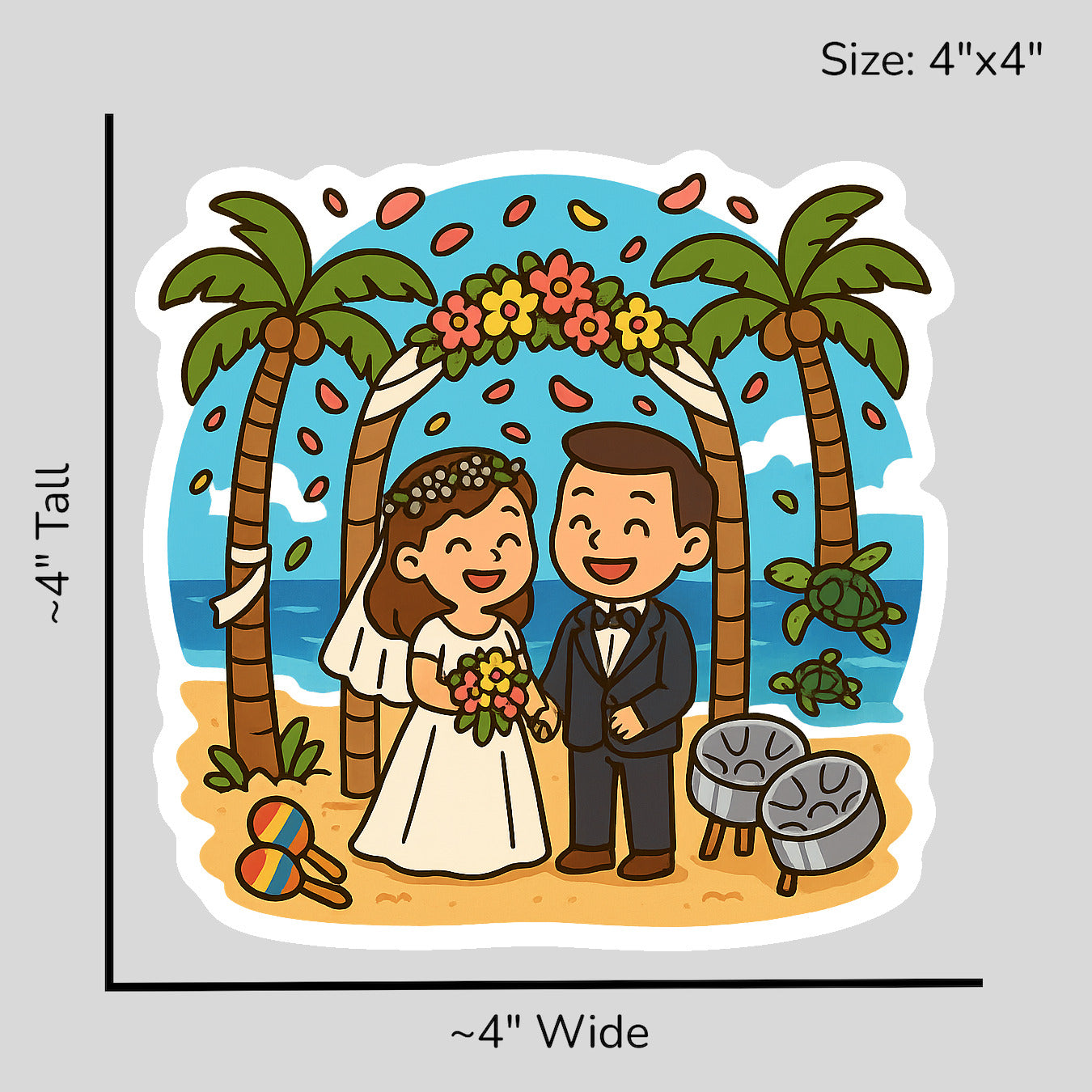 Paradise Promises - Size Reference Mockup