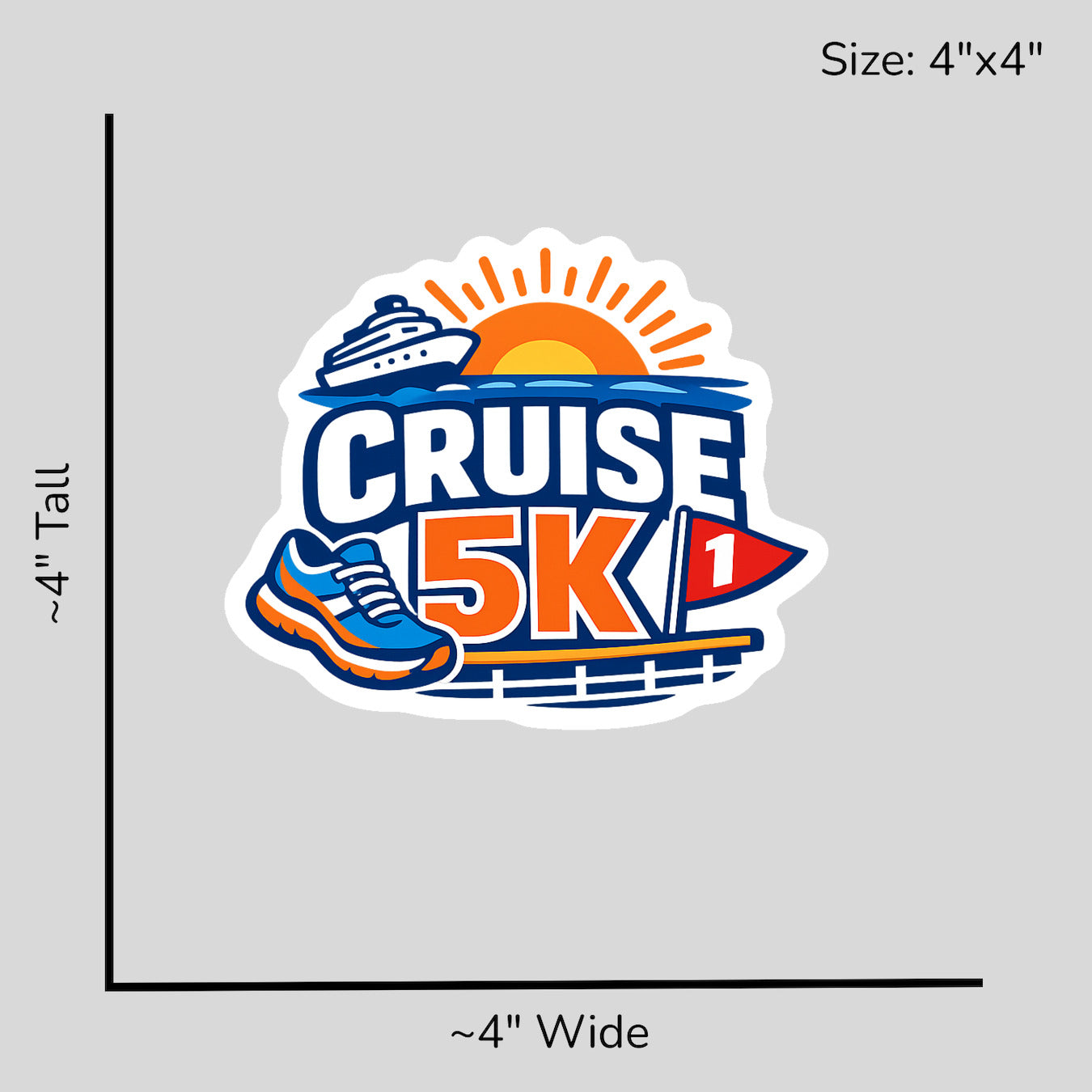 Cruise 5k - Size Reference Mockup