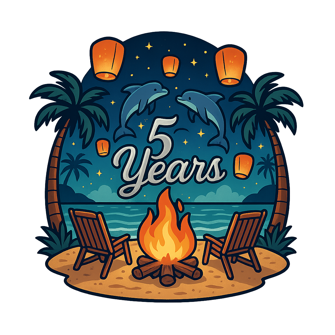 5 Years Together - Bordered Artwork