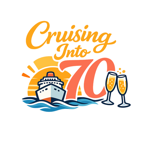 Cruising Into 70 - Bordered Artwork