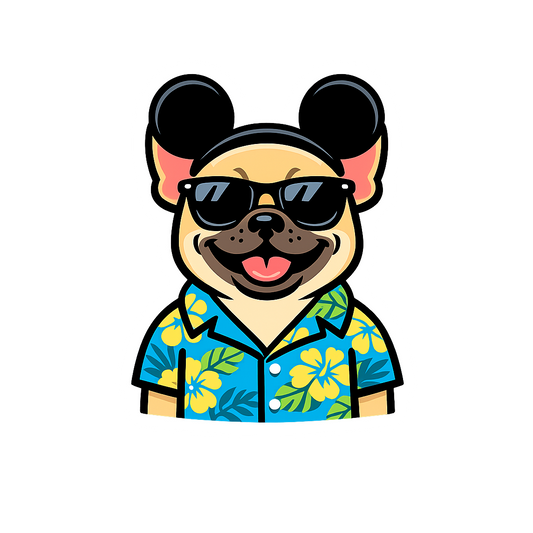 Magic Fawn French Bulldog - Bordered Artwork