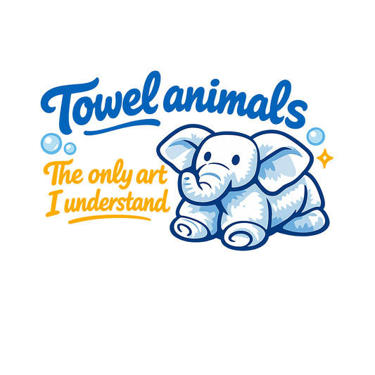 Towel Animal Art - Bordered Artwork