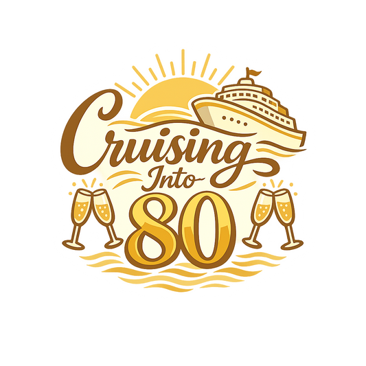 Cruising Into 80 - Bordered Artwork