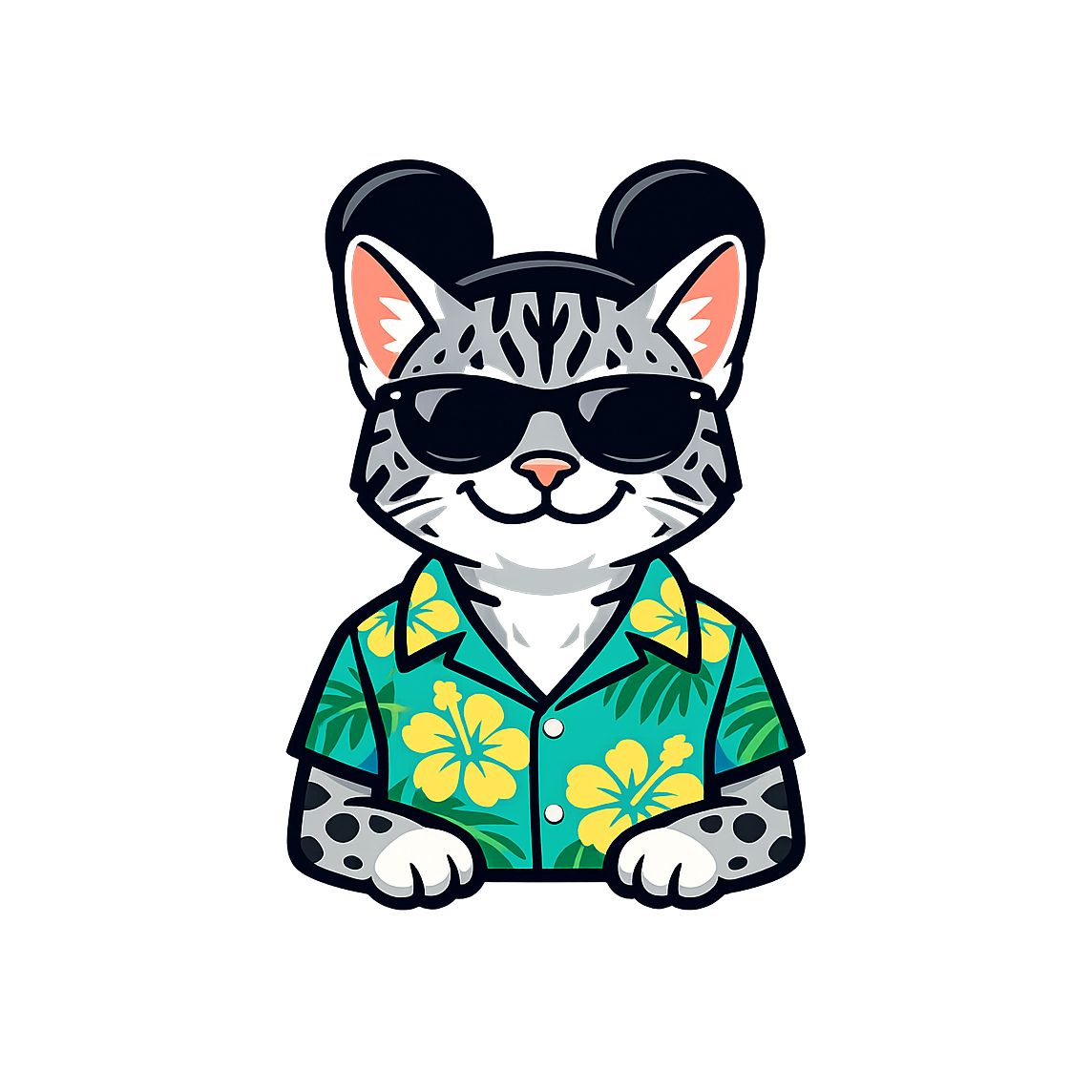 Magic Silver Bengal - Bordered Artwork