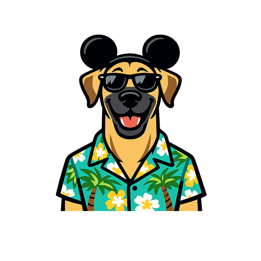 Magic Fawn Great Dane - Bordered Artwork