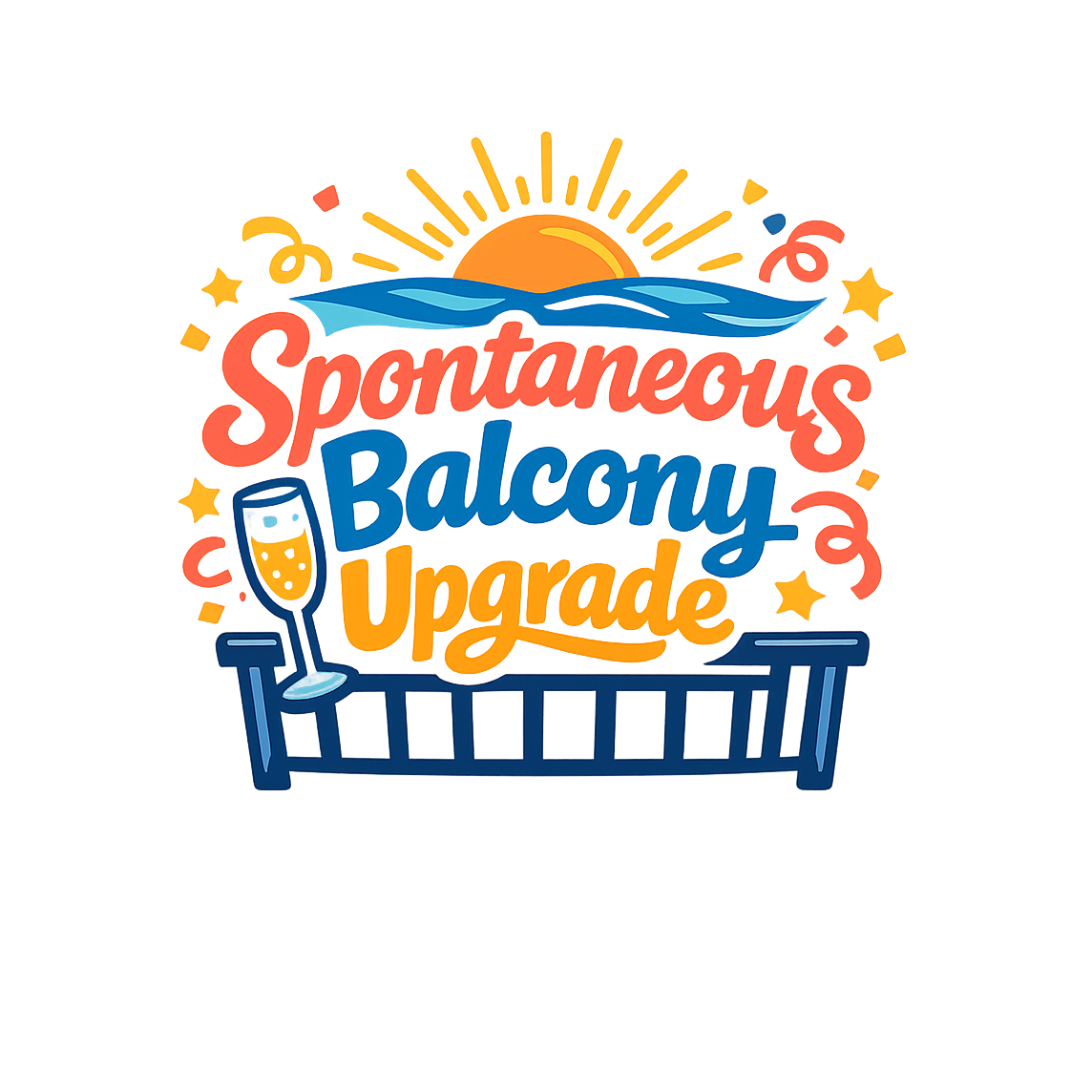 Spontaneous Balcony Upgrade - Bordered Artwork