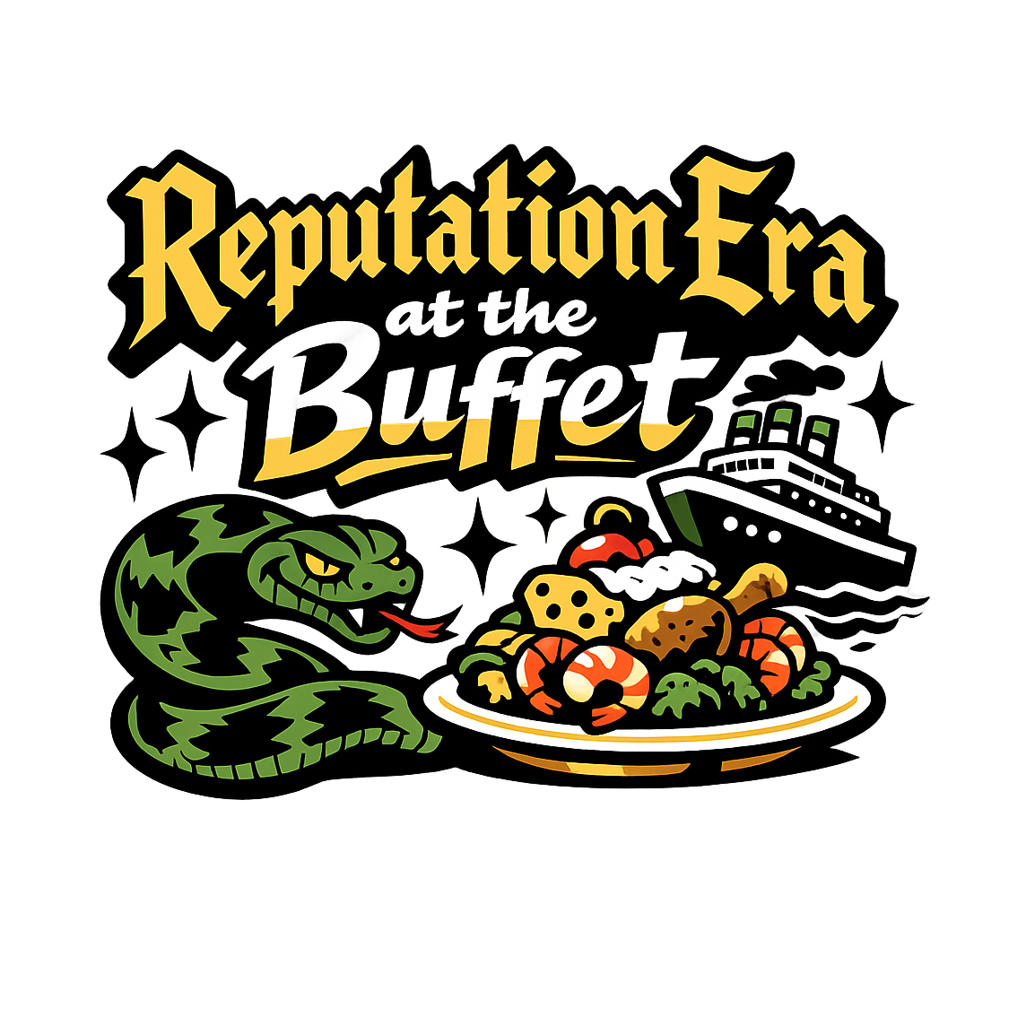Reputation Era at the Buffet - Bordered Artwork