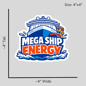 Mega Ship Energy - Size Reference Mockup