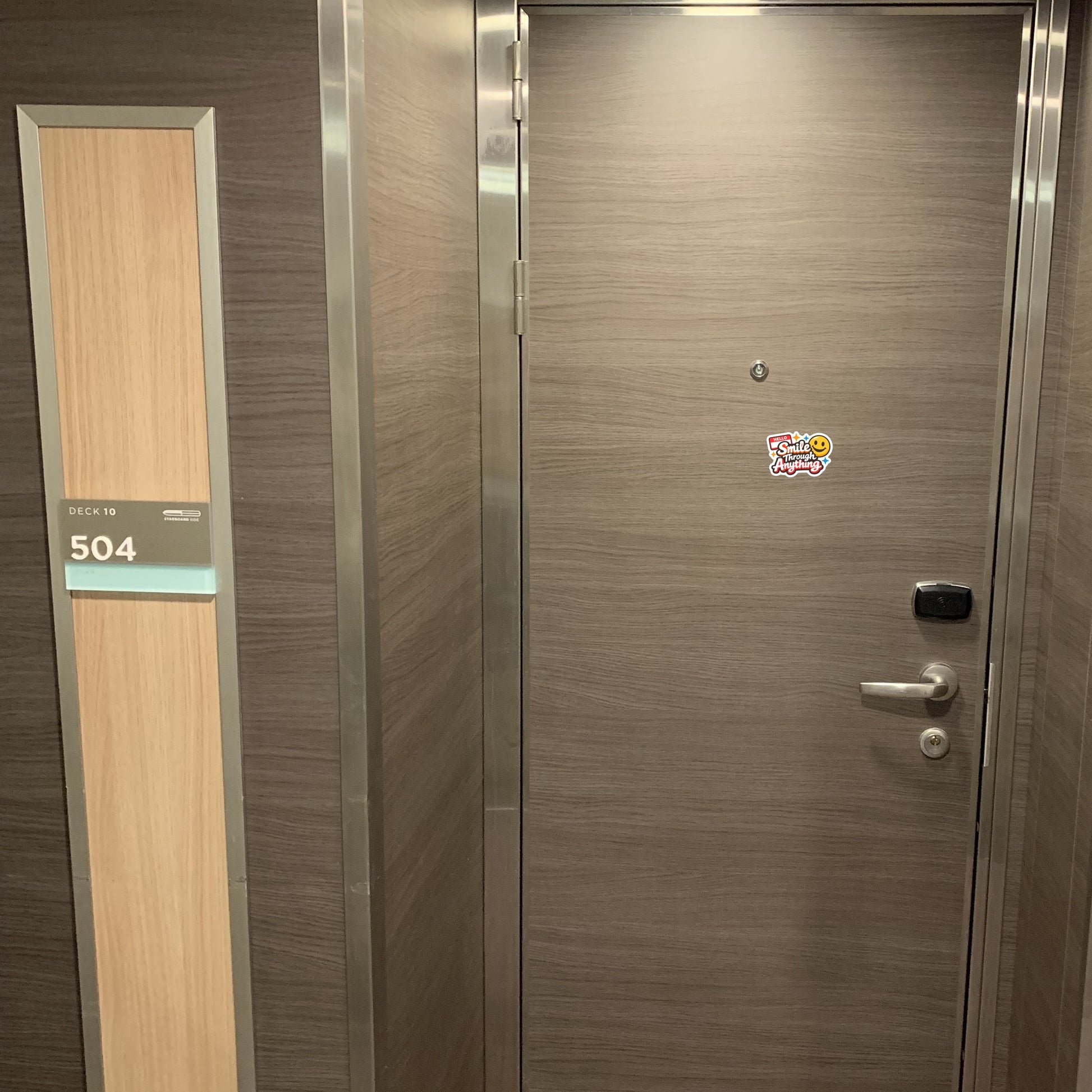 Smile Through Anything - Door Style Mockup