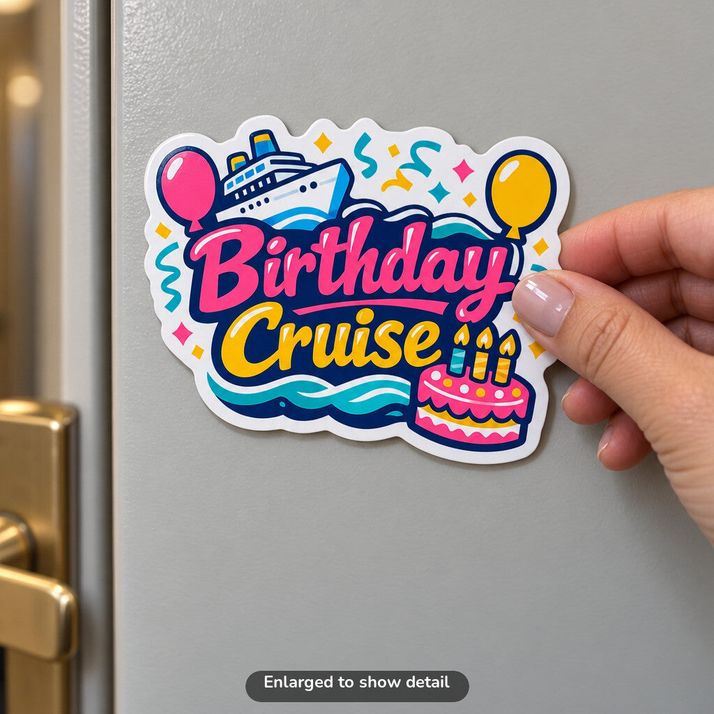 Birthday Cruise - Magnet on Cruise Cabin Door