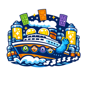 Monsters on a Cruise - Bordered Artwork