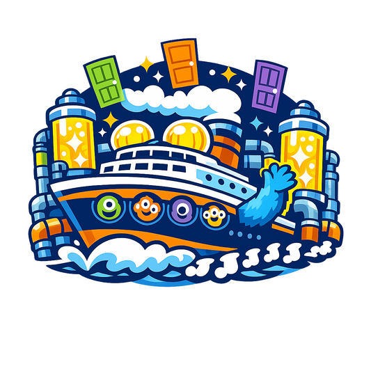 Monsters on a Cruise - Bordered Artwork