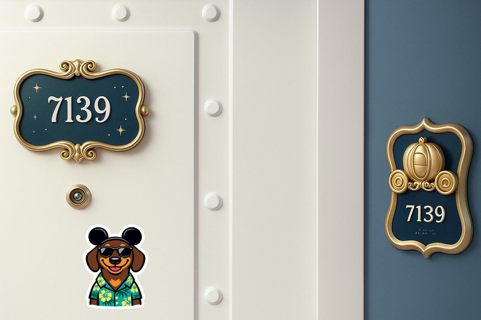 Magic Chocolate Dachshund - Door Style 2 Mockup