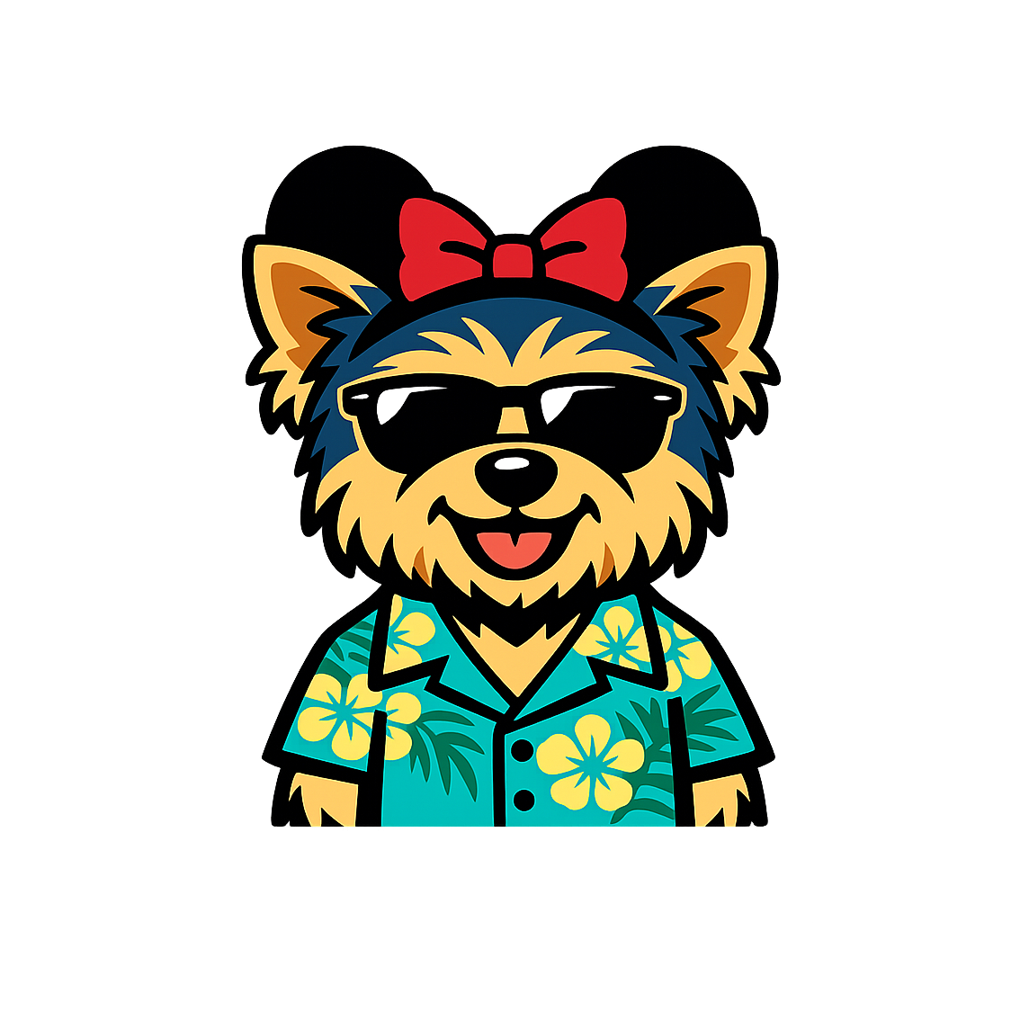 Magic Yorkshire Terrier - Bordered Artwork