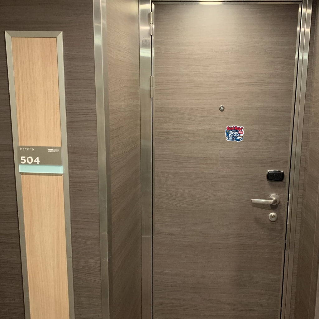 Send Help and Room Service - Door Style Mockup