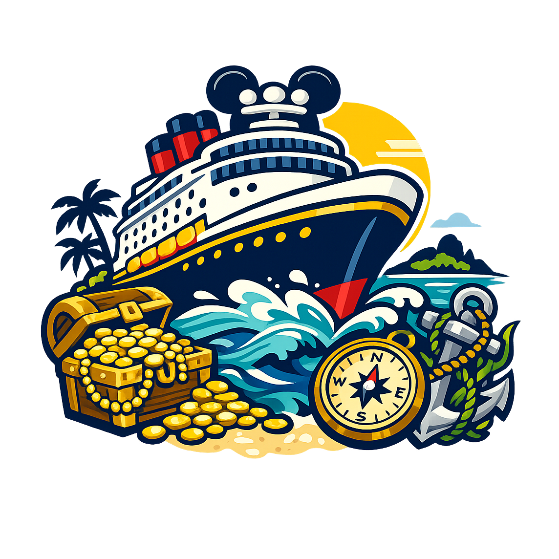 Adventure Bay Cruise - Bordered Artwork