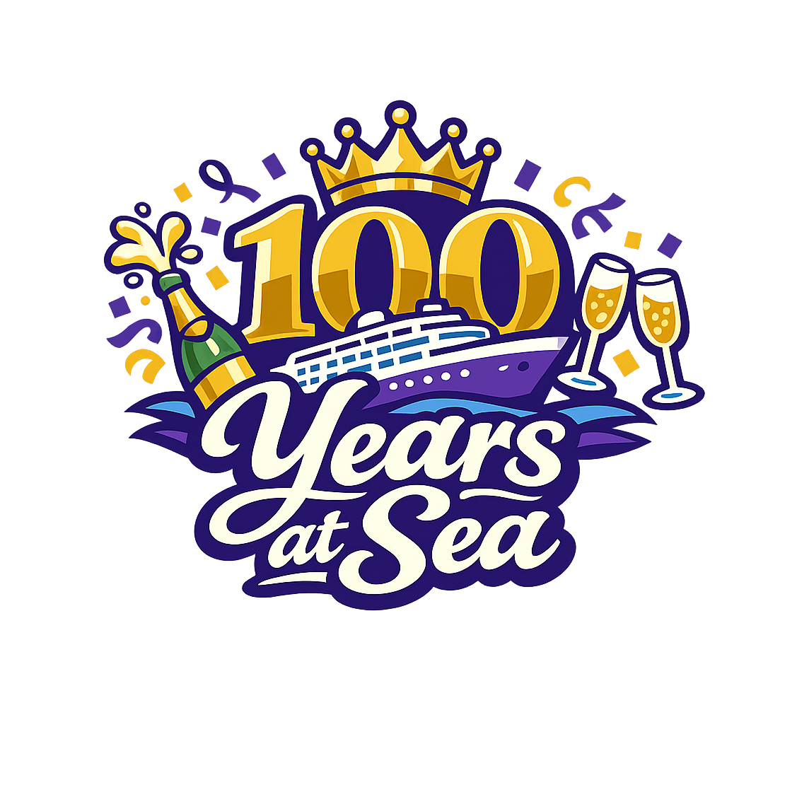 100 Years at Sea - Bordered Artwork
