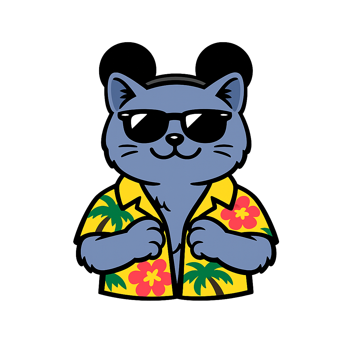 Magic British Shorthair - Bordered Artwork