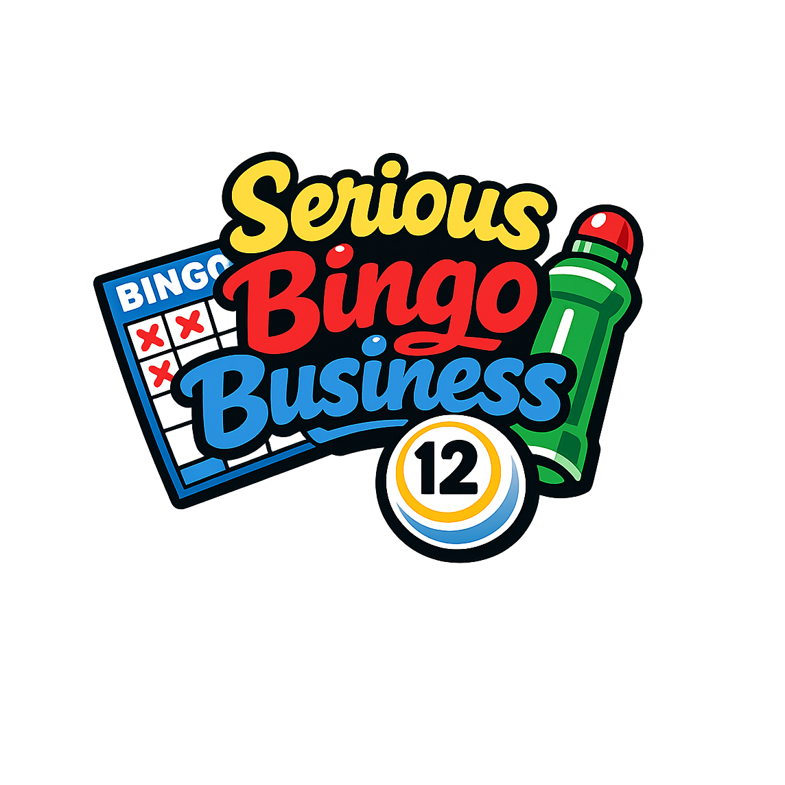 Serious Bingo Business - Bordered Artwork