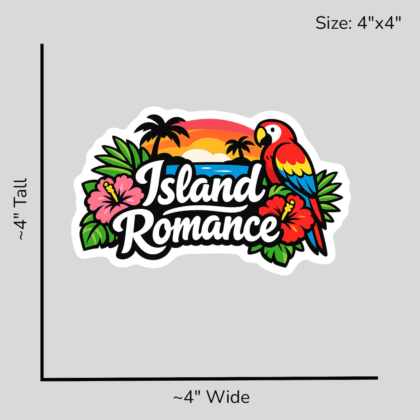 Island Romance - Size Reference Mockup