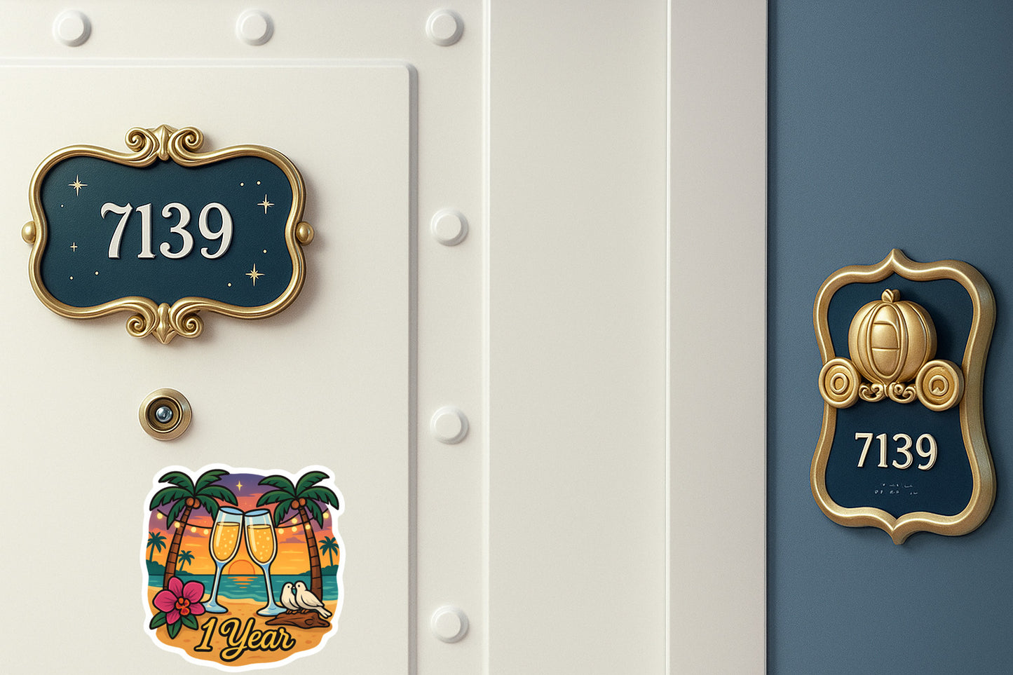 First Anniversary - Door Style 2 Mockup