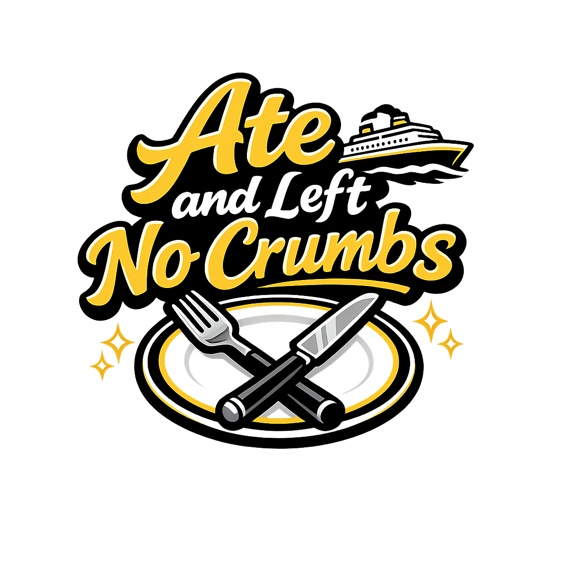 Ate and Left No Crumbs - Bordered Artwork