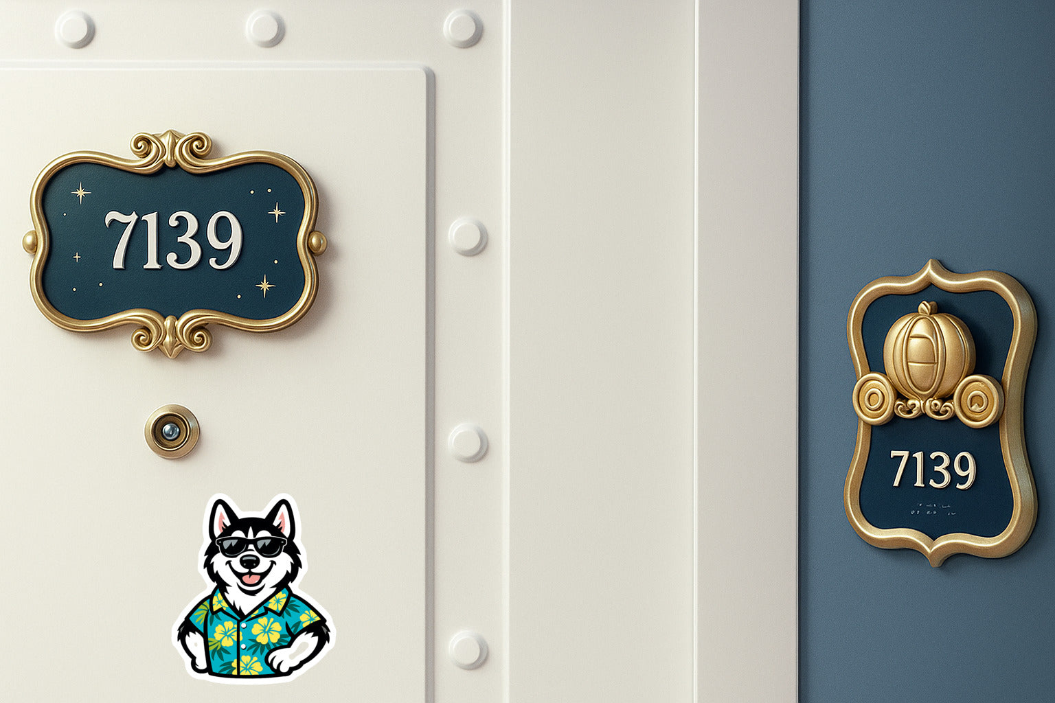 Tropical Black Husky - Door Style 2 Mockup