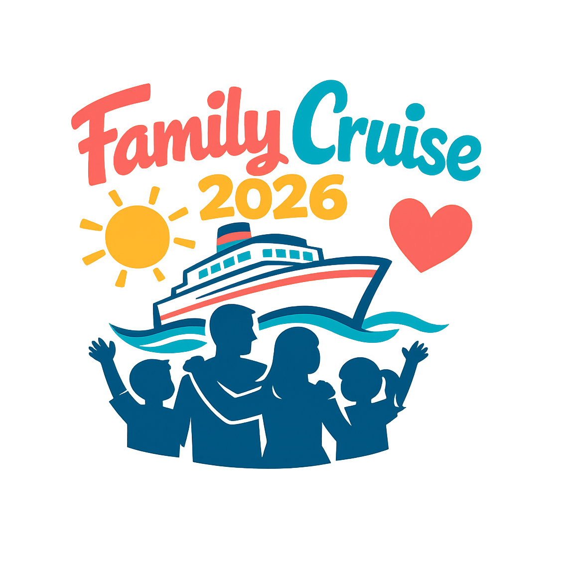 Family Cruise 2026 - Bordered Artwork