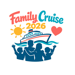 Family Cruise 2026 - Bordered Artwork
