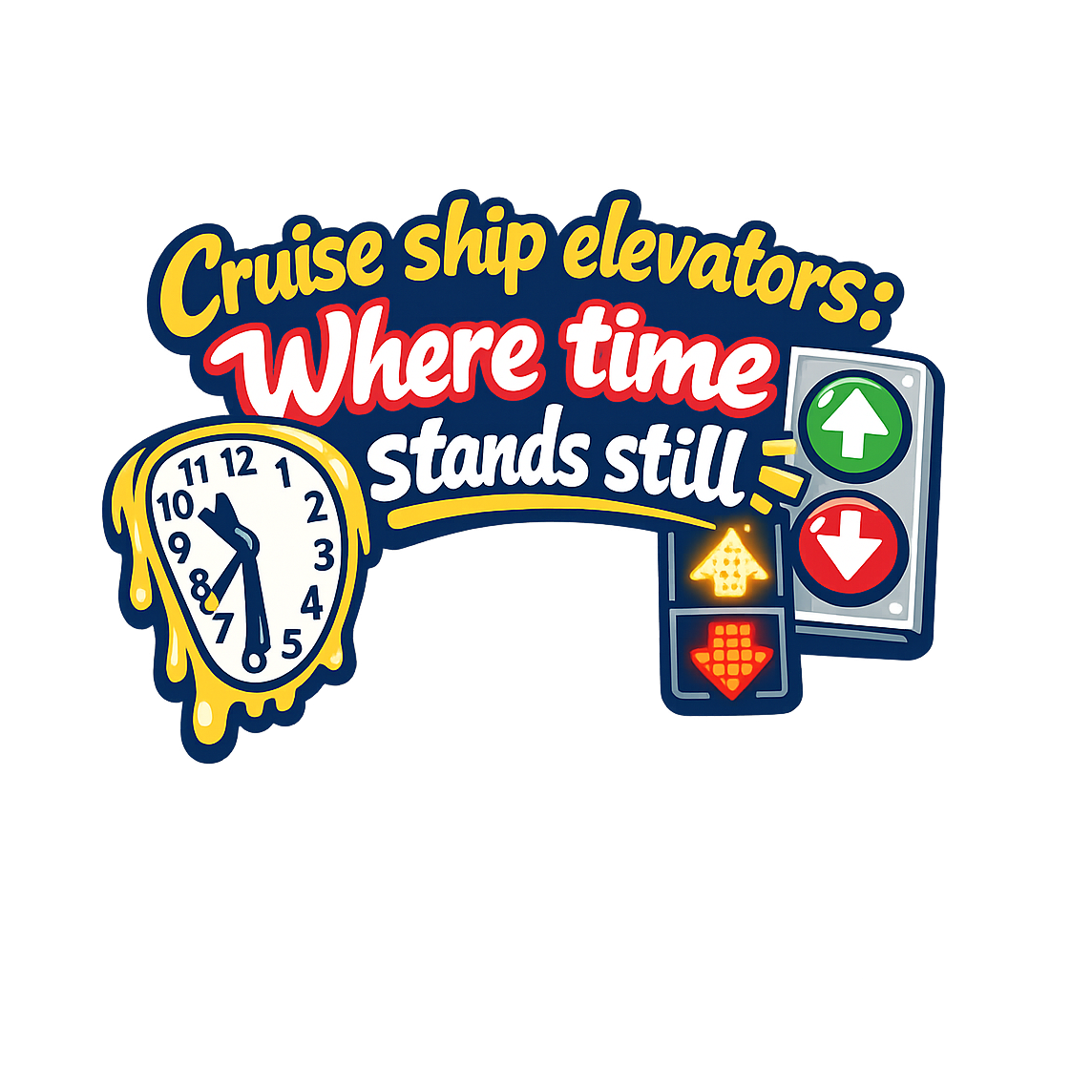 Time Stands Still Elevators - Bordered Artwork