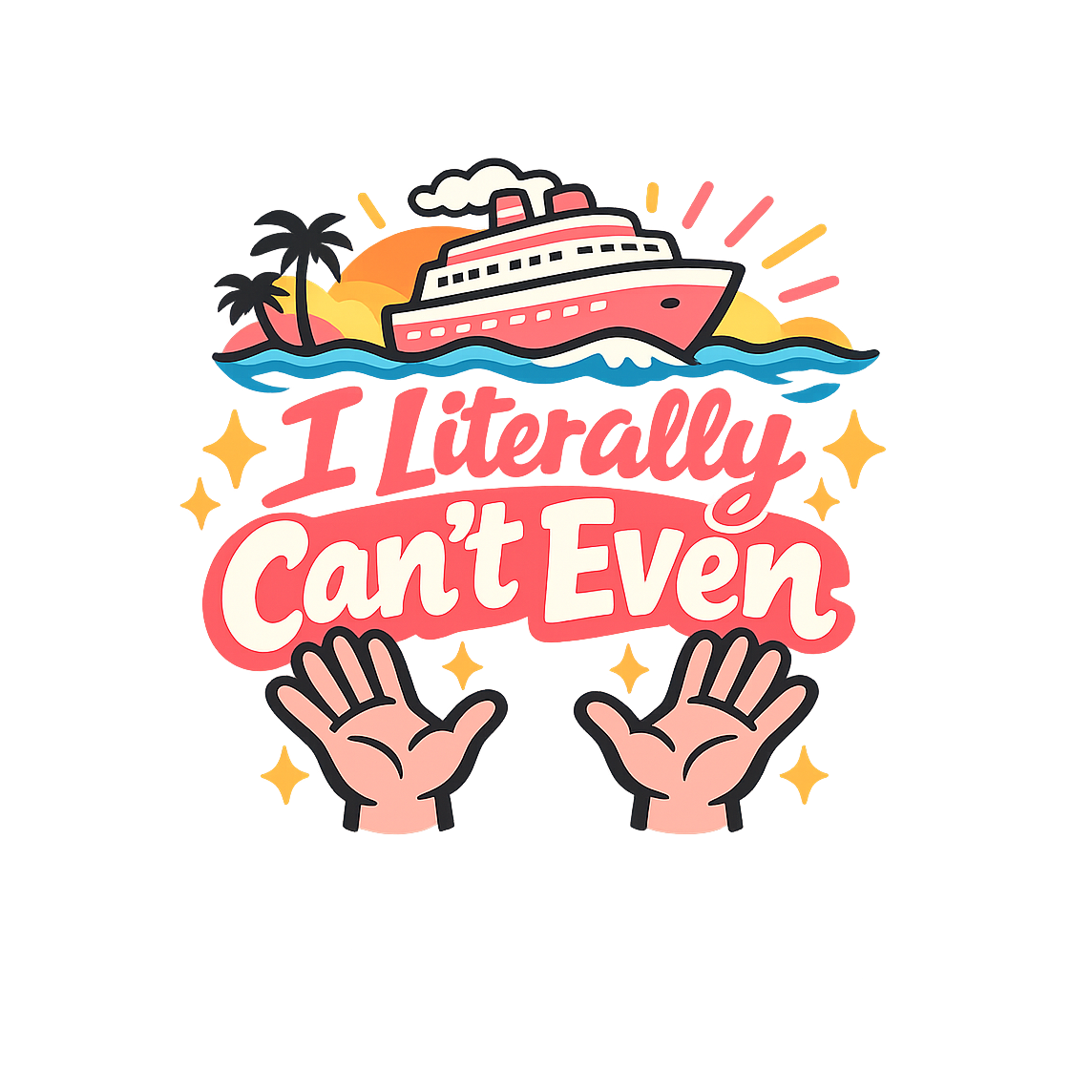 I Literally Cant Even - Bordered Artwork