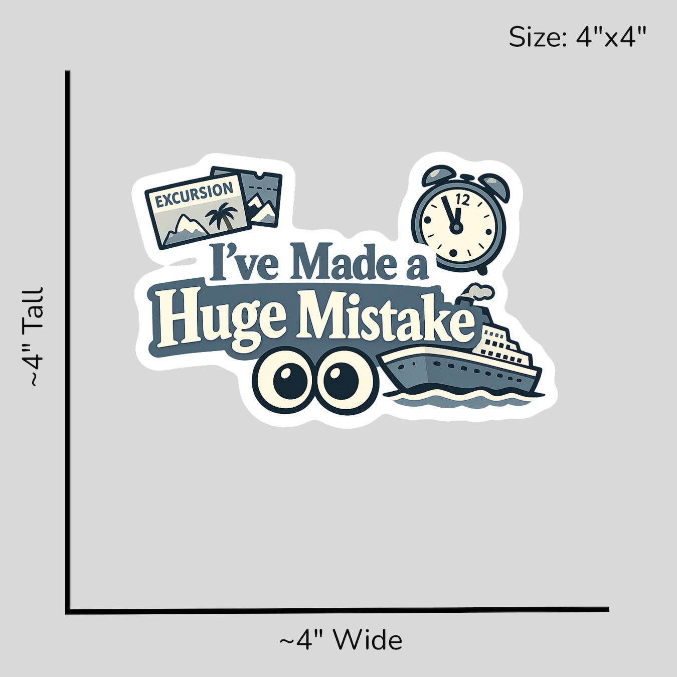 Ive Made a Huge Mistake - Size Reference Mockup