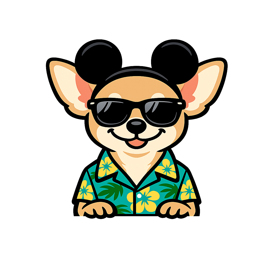 Magic Fawn Chihuahua - Bordered Artwork