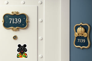 Magic Black Poodle - Door Style 2 Mockup