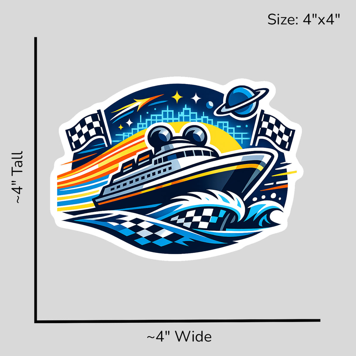 Speed Track Cruise - Size Reference Mockup