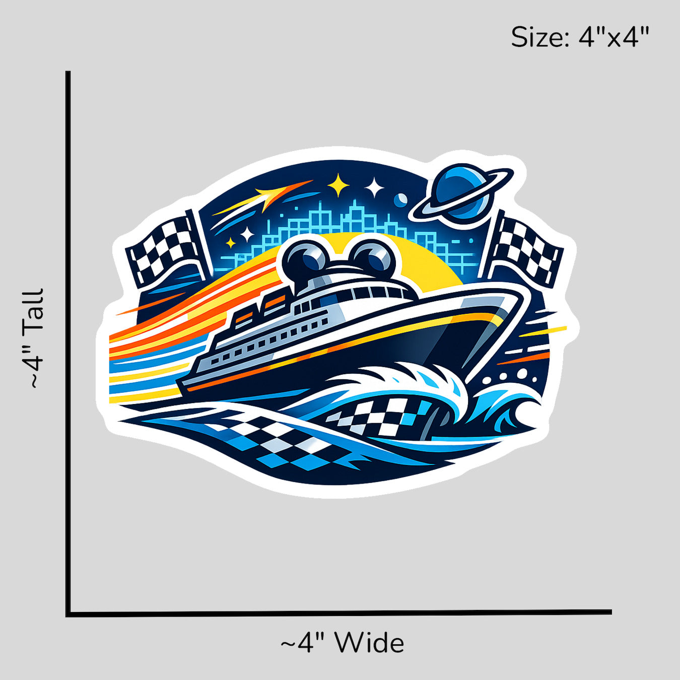 Speed Track Cruise - Size Reference Mockup