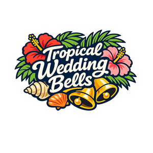 Tropical Wedding Bells - Bordered Artwork