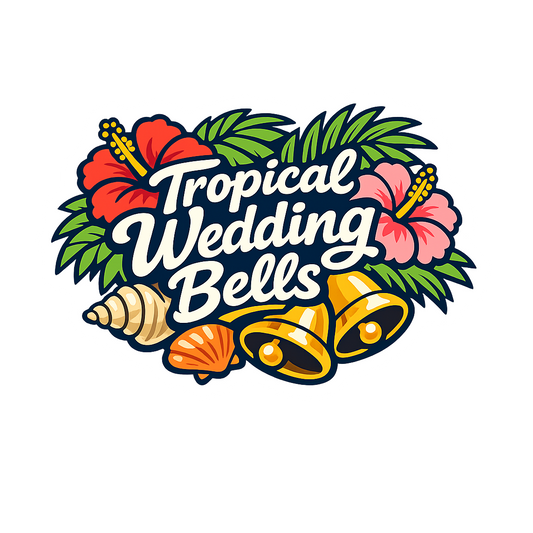 Tropical Wedding Bells - Bordered Artwork