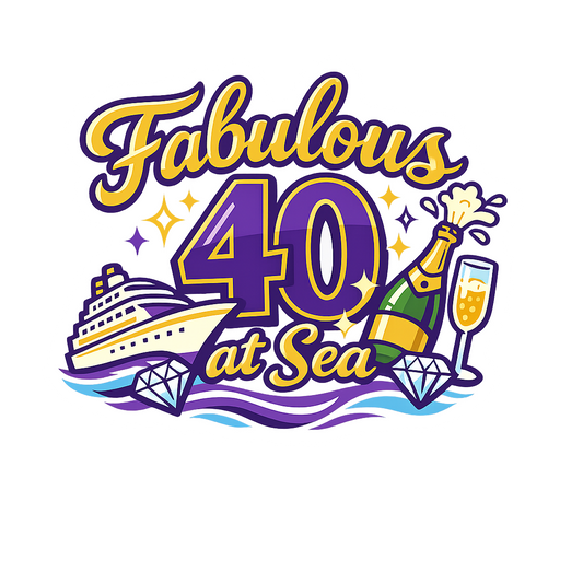 Fabulous 40 at Sea - Bordered Artwork