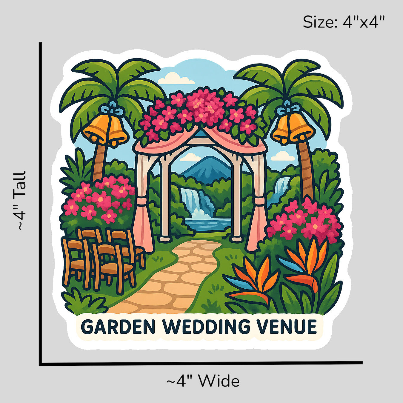 Tropical Romance - Size Reference Mockup