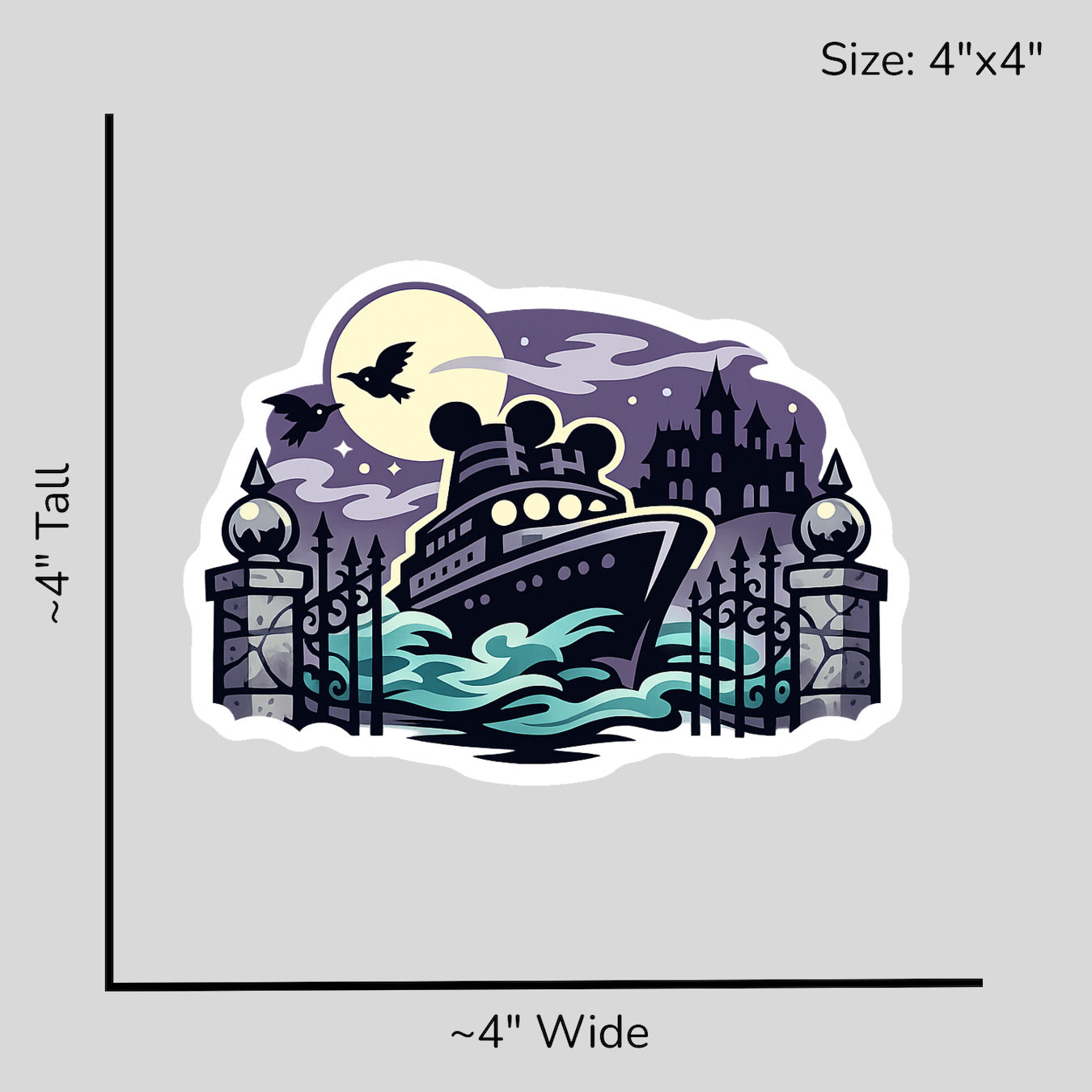 Ghost Ship Crossing - Size Reference Mockup