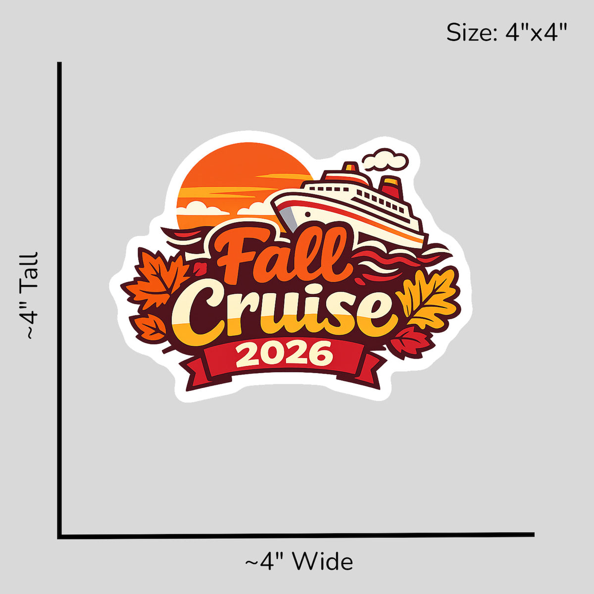 Fall Cruise 2026 - Size Reference Mockup