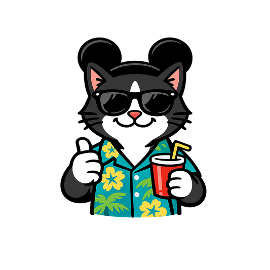 Magic Tuxedo Cat - Bordered Artwork