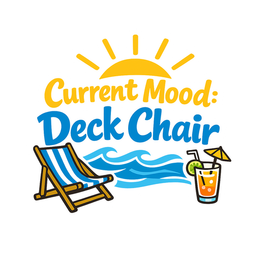 Current Mood Deck Chair - Bordered Artwork