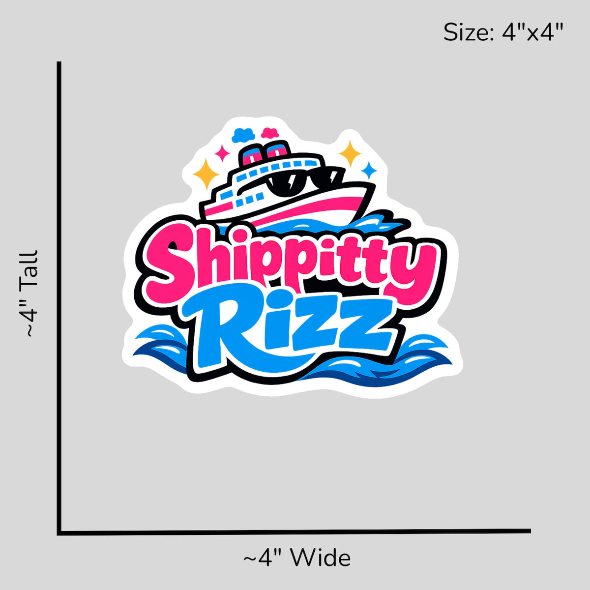 Shippitty Rizz - Size Reference Mockup
