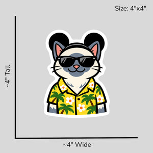 Magic Blue Point Siamese - Size Reference Mockup