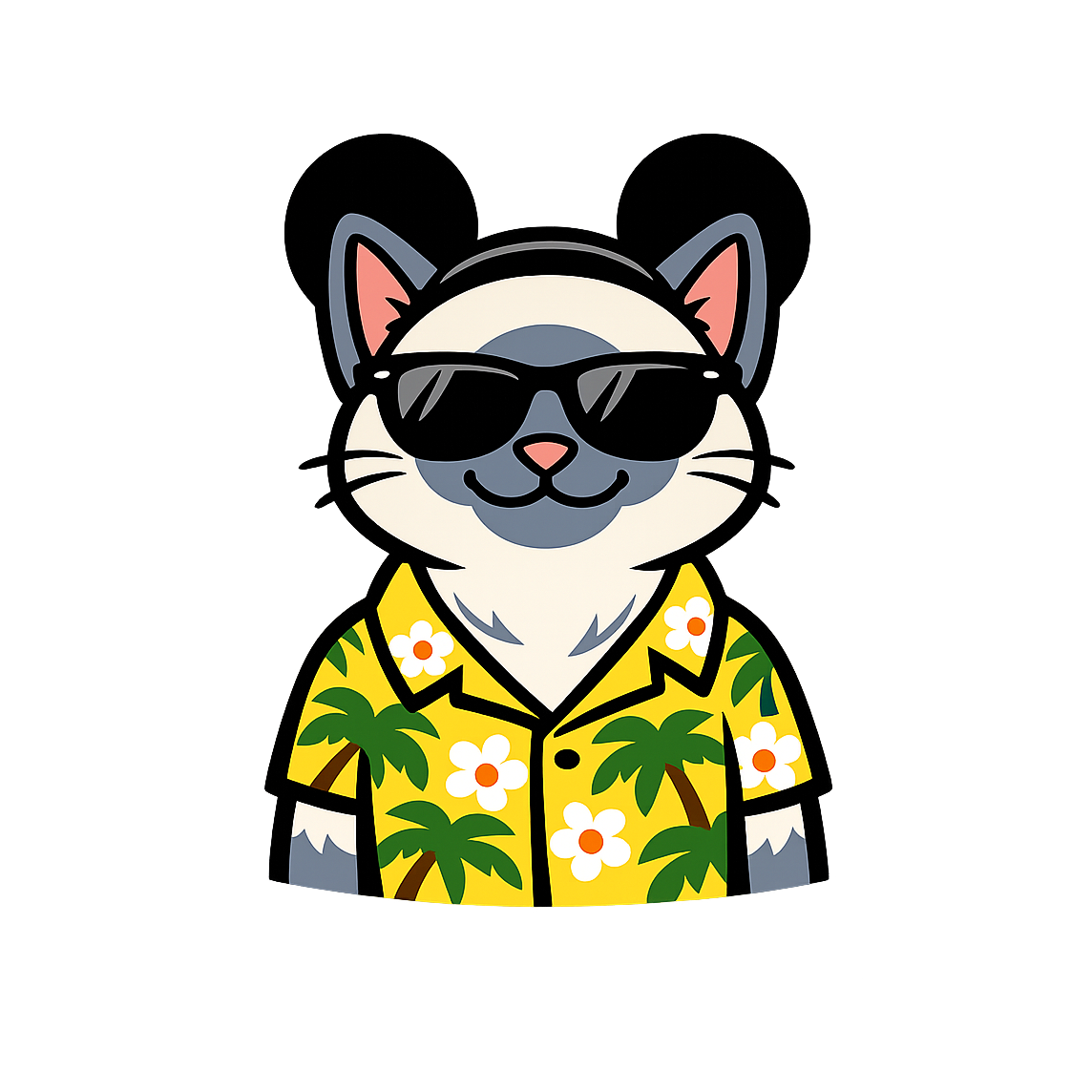 Magic Blue Point Siamese - Bordered Artwork