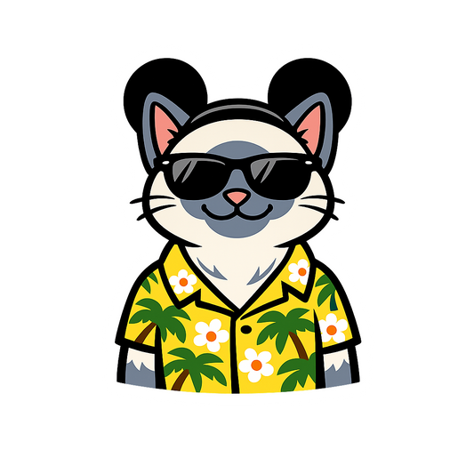 Magic Blue Point Siamese - Bordered Artwork