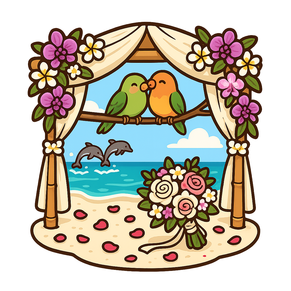 Seaside Vows - Bordered Artwork